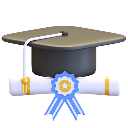 Graduation Hat  3D Icon