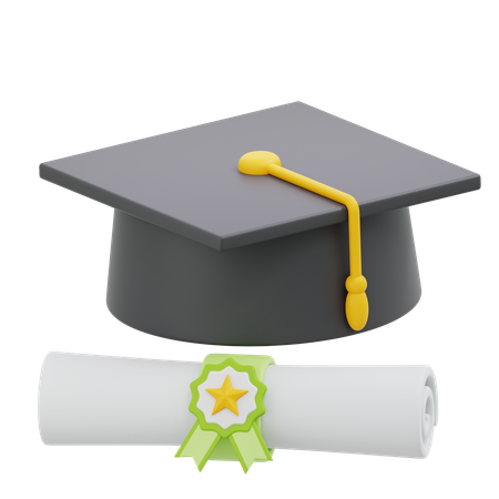 Graduation Hat  3D Icon