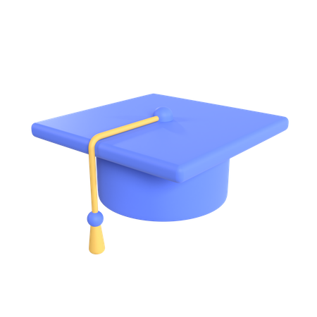 Graduation Hat  3D Illustration