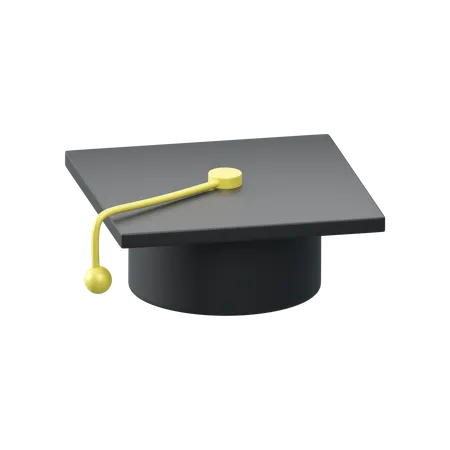 Graduation hat  3D Illustration