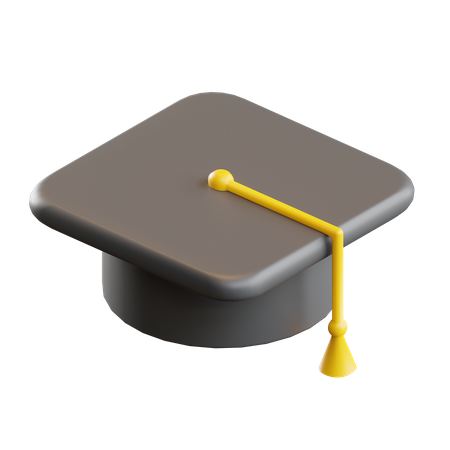 Graduation Hat  3D Illustration