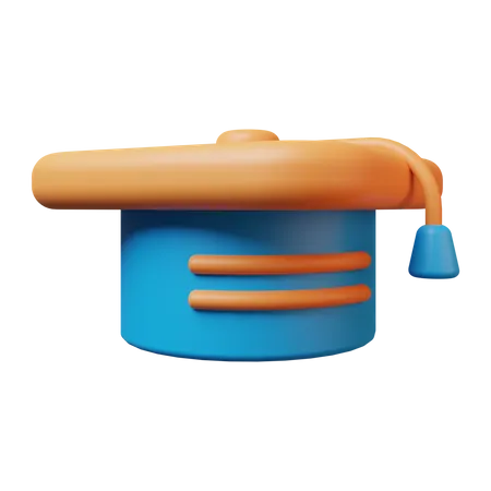 Graduation Hat  3D Illustration