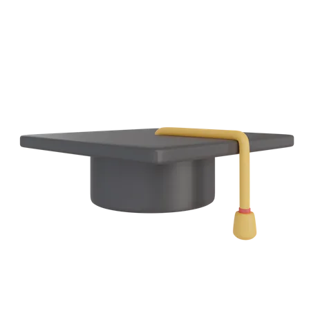 Graduation Hat  3D Illustration