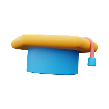 Graduation Hat  3D Illustration