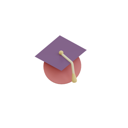 Graduation Hat  3D Illustration