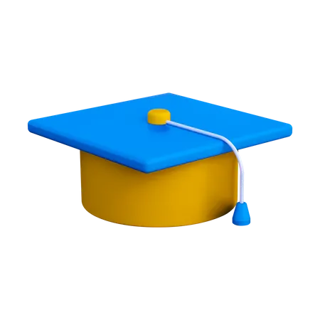 Graduation Hat  3D Illustration