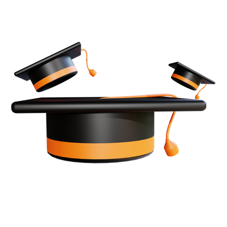 Graduation Hat  3D Illustration