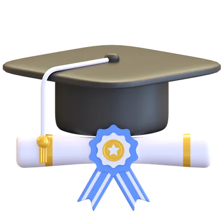 Graduation Hat  3D Illustration