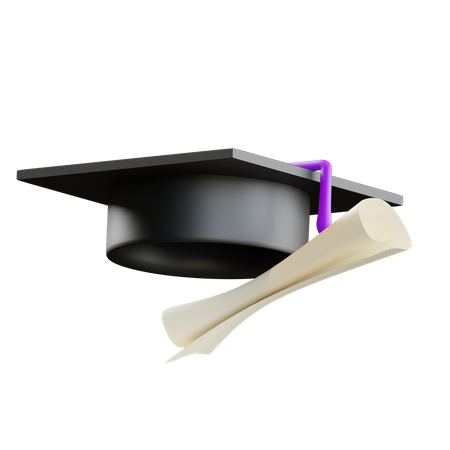 Graduation hat  3D Icon