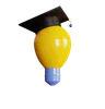 graduation hat bulb