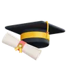 Graduation Hat With Certificate