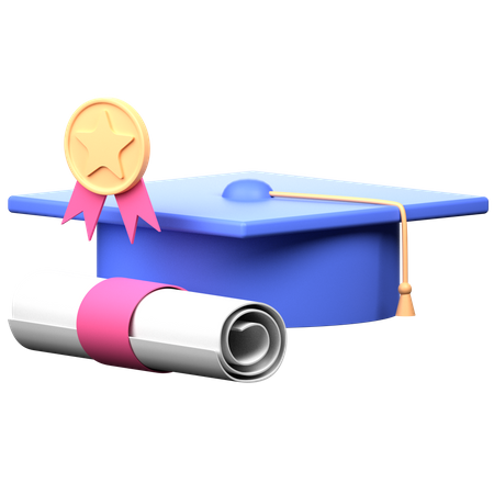 1,564 3D Graduation Cap With Certificate Illustrations - Free in PNG ...