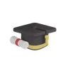 Graduation Hat  With Certificate