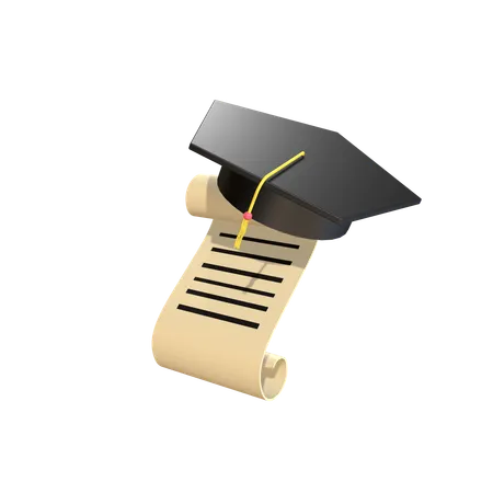 Graduation Letter  3D Icon