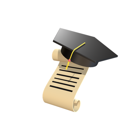 Graduation Letter  3D Icon