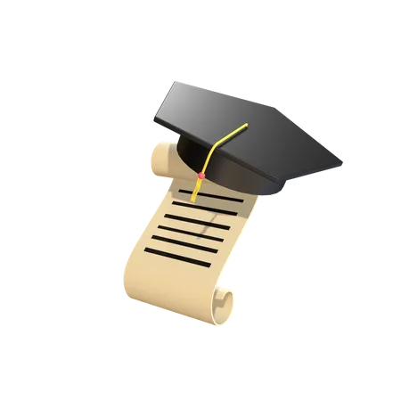 Graduation Letter  3D Icon