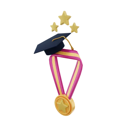 Graduation Medal  3D Illustration