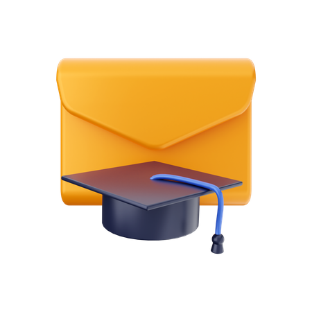 Graduation Message  3D Illustration