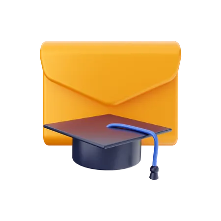 Graduation Message  3D Illustration