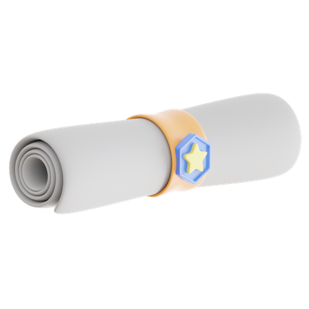 Graduation Papper  3D Icon