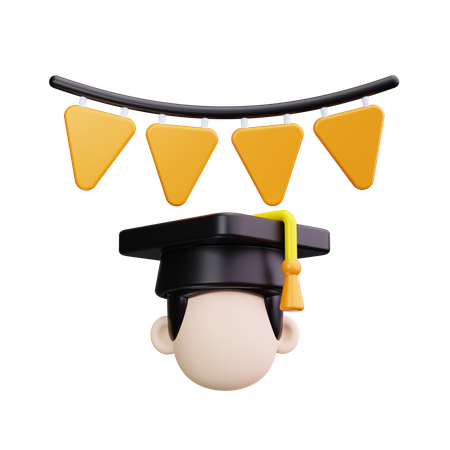 Graduation Party  3D Icon