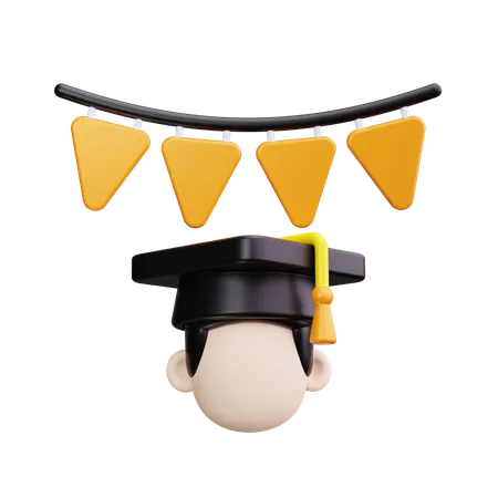 Graduation Party  3D Icon