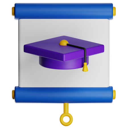 Graduation Presentation  3D Icon