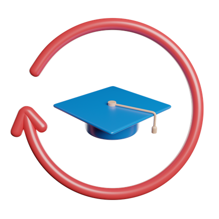 Graduation Process  3D Icon