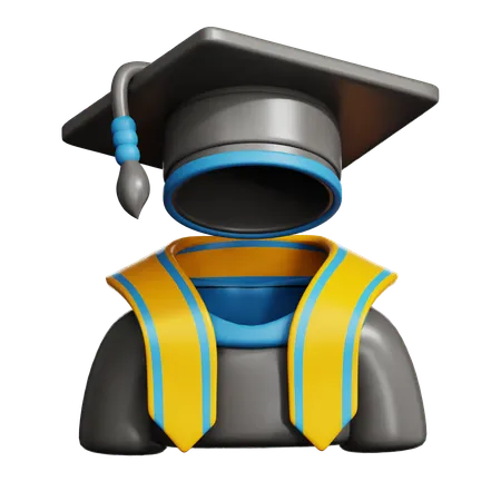 Graduation robes  3D Icon