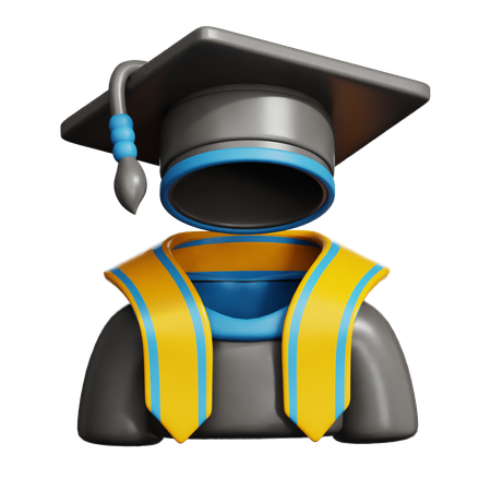 Graduation robes  3D Icon