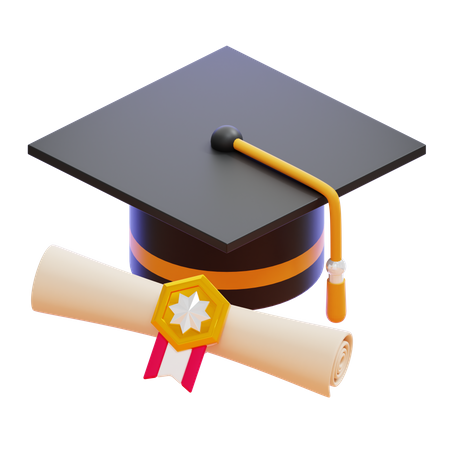 GRADUATION SCROLL  3D Icon