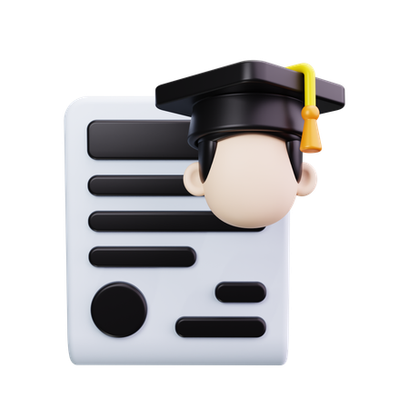 Graduation Scroll  3D Icon