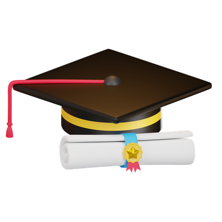 Graduation Scroll  3D Icon