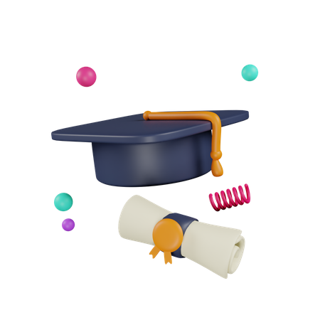 Graduation scroll  3D Icon