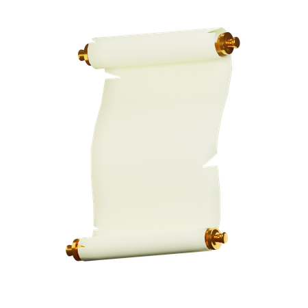Graduation Scroll Certificate  3D Icon