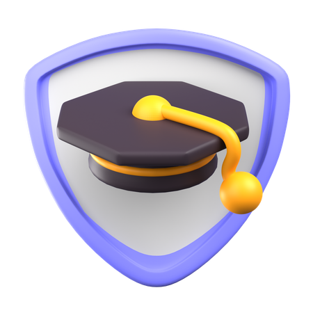 Graduation Shield  3D Icon