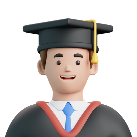 Graduation Student  3D Icon