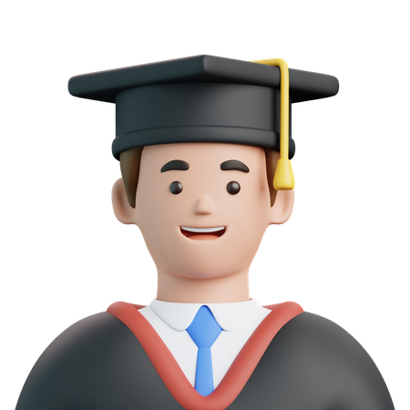 Graduation Student  3D Icon