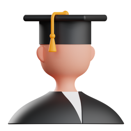 Graduation Student  3D Illustration