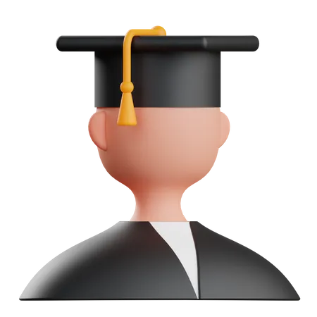 Graduation Student  3D Illustration