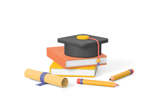 Graduation Study  3D Icon