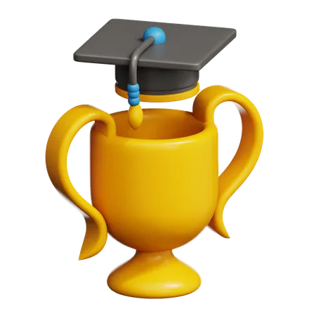 Graduation Trophy  3D Icon