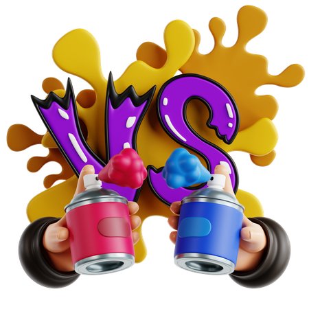 Graffiti Battle  3D Icon