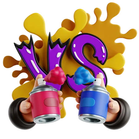 Graffiti Battle  3D Icon