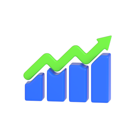 Gráfico de análisis  3D Icon