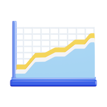 Gráfico de análisis  3D Icon