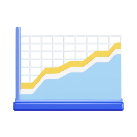 Gráfico de análisis  3D Icon