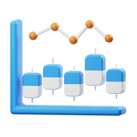 Gráfico analítico  3D Illustration