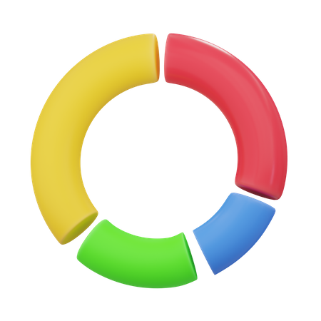 Gráfico de anillos  3D Icon