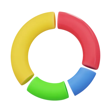 Gráfico de anillos  3D Icon